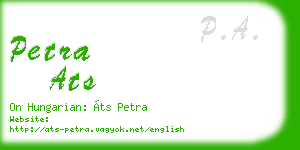 petra ats business card